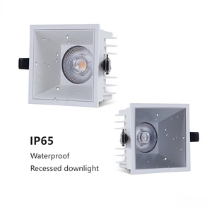 Square <span class=keywords><strong>Led</strong></span> Cob <span class=keywords><strong>Downlight</strong></span> Ip65 Trimless Antideslumbrante Empotrado <span class=keywords><strong>Downlight</strong></span> para <span class=keywords><strong>cocina</strong></span> Baño - Product Image 2