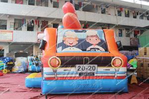 Combo de toboggan de maison de rebond de voiture de crème glacée parcours d'obstacles gonflable château videur Combo gonflable Hot Dog Jumper toboggan videurs - Product Image 5