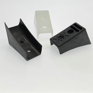Almohadillas de plástico para protección de patas de silla de oficina, antideslizantes, en blanco y negro, para muebles - Product Image 1