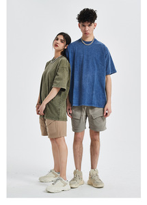 Wholesale Unisex High Quality Stone Washed <b>T</b> <b>shirt</b> Oversized 100% Cotton Hip Hop Acid Wash tshirt Custom <b>Vintage</b> <b>t</b>-<b>shirt</b> - Product Image 3