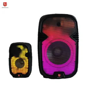 portable professional speaker passive active sound system 8'' bluetooth battery speakers with LED
