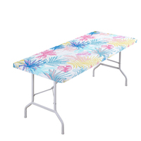 Couverture de table à impression élastique pour la fête Morden nappe imperméable pour les hôtels nappe ajustée personnalisée