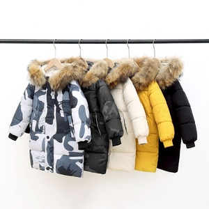 Manteau d'hiver pour enfants, <span class=keywords><strong>parka</strong></span> et manteaux rembourrés en coton pour bébés garçons et filles, vestes longues épaisses et chaudes, vêtements d'extérieur pour tout-petits - Product Image 1