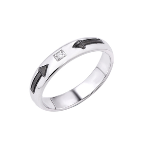 Gioielli minimalisti in argento 925 smalto nero da donna uomo stile corsivo personalizzato marca Cz anello