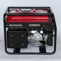 Générateurs à essence Honda EM8500 à démarrage électrique 8,5 kVA AVR, monophasés et triphasés, à puissance équivalente, pour usage industriel