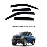 Pare-pluie de porte noir Dmax 2007, déflecteur de fenêtre pour Isuzu Dmax 2007-2011, accessoires du fabricant Dmax
