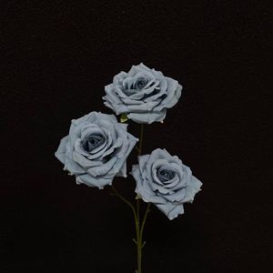 Nueva Decoración Floral para Bodas, Flor Artificial, Rosas de Tacto Real, Rosa Otoñal de Alta Calidad, Tamaño Mediano - Product Image 6