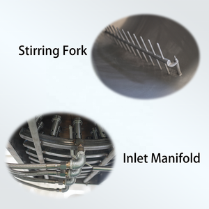 商業用自動米攪拌機回転スチールパンキッチンとレストラン用新品中古状態 - Product Image 3