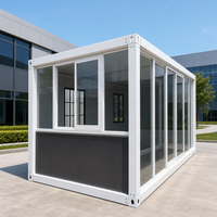 Maison modulaire à ossature en acier galvanisé, dortoir conteneurisé démontable pour projets de construction à grande échelle et bureaux de chantier