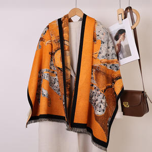 Bufanda <span class=keywords><strong>de</strong></span> Viscosa Gruesa con Estampado Digital <span class=keywords><strong>de</strong></span> la Serie <span class=keywords><strong>de</strong></span> Pintura al Óleo para Mujer 2025, Transpirable, <span class=keywords><strong>de</strong></span> Moda Otoño-Invierno, Regalo - Product Image 4