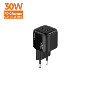 Station de charge rapide avec <span class=keywords><strong>prise</strong></span> AU, USB-C 2 ports 30W GaN portable PD 3.0 avec homologation CE, <span class=keywords><strong>chargeur</strong></span> à économie d'énergie pour ordinateur portable Samsung - Product Image 6