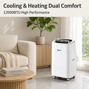 Climatiseur mobile Grandcool avec fonction chauffage pour l'hiver 7000 9000 12000 14000 18000 BTU, froid extrême -30°C -40°C, unité de climatisation - Product Image 1