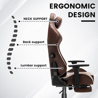 Nouvelle conception de chaise de jeu respirante chauffée par gravité, la moins chère, avec système de soutien lombaire réglable
