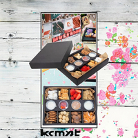 Matériaux recyclés Digital Cookie Biscuits Couvercle Base Boîte de papier Stratification brillante Stratification mate Gaufrage Estampage pour les aliments