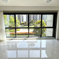 Fenêtres en aluminium pour maisons, cadre étroit moderne, isolation thermique, insonorisation, fenêtre coulissante, économie d'énergie, verre Low-E