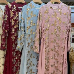 Vestidos <span class=keywords><strong>de</strong></span> Fiesta Islámicos <span class=keywords><strong>de</strong></span> Lujo 2026, Bordados con Cuentas, Manga Larga, Cintura Ajustable, Abaya Musulmana <span class=keywords><strong>de</strong></span> Dubái, Vestido <span class=keywords><strong>de</strong></span> Noche para Mujeres, Eid - Product Image 6