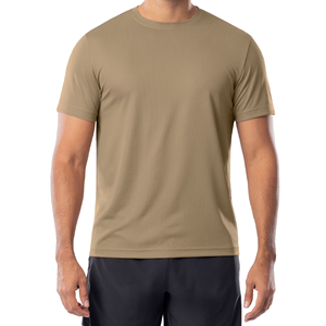 T-shirt da <span class=keywords><strong>uomo</strong></span> casual a maniche corte in cotone 100% non tessuto, traspirante, anti-UV, ad asciugatura rapida, ecologica, ideale per la caccia - Product Image 1