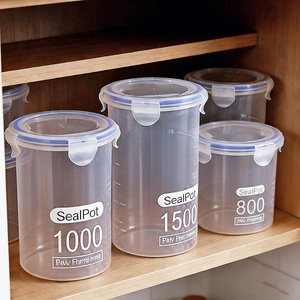Recipientes Herméticos SealPo para Almacenamiento de Alimentos de 600, 800, 1000 y 1500 ml con Tapa, Contenedor para Productos Secos de Cocina - Product Image 3