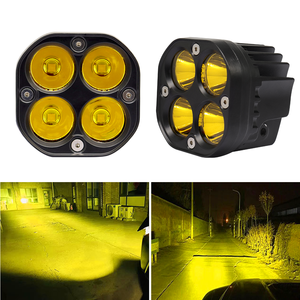 ไฟสปอร์ตไลท์มอเตอร์ไซค์ 3 นิ้ว ขายดี กันน้ำ IP67 ไฟตัดหมอกสีขาวเหลือง 12V ไฟ LED สำหรับรถยนต์ รถบรรทุก 4 เลนส์ - Product Image 3