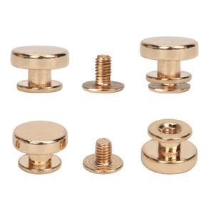 หมุดโลหะหัวแบนทรงกลม10มม. สำหรับกระเป๋าและอุปกรณ์เสริมพิเศษ - Product Image 5