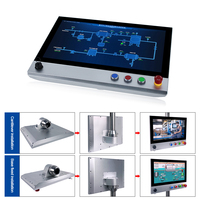 InnoAiot alta calidad 21,5 pulgadas Full HD LED soporte brazo sistema Control pantalla táctil resistiva Panel PC
