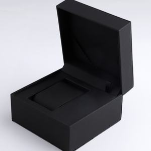 QZ OEM ODM Luxury PU <b>Leather</b> <b>Watch</b> <b>Box</b> Exquisite Square Lightweight Black Gift Display Case with Customizable Logo - Product Image 5