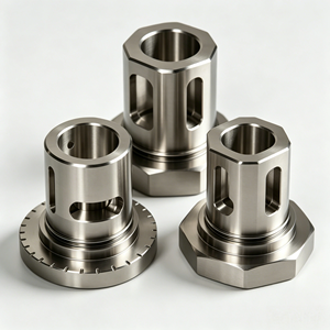 Piezas de Precisión Mecanizadas por CNC, Cilindros Huecos de Acero Inoxidable, Latón y Aluminio, Fabricación a Medida Según Dibujo OEM - Product Image 3