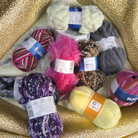 Wholesale 5mm Ribbon Yarn 100% Polyester 100g Fancy Knit Yarn for Crochet Hand Knitting Bag Included