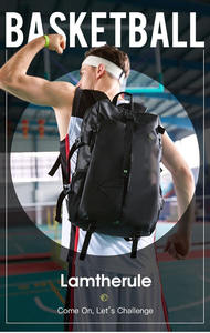 Sac à dos de sport pliable portable imperméable en Oxford pour le basketball, échantillon gratuit - Product Image 5