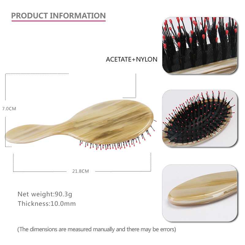 cepillo de masaje champagne+rojo