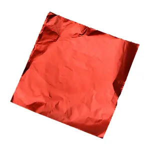 巧克力棒包装食品铝箔中国供应商定制颜色红色食品级8011铝箔价格