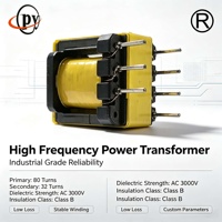 Transformateur de puissance toroïdal horizontal immergé dans l'huile haute fréquence EF12, certifié CE, pour ordinateurs