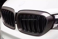 Grille de pare-chocs avant en fibre de carbone sèche, cadre de protection pour BMW Série 5 G30 F90 M5 2017-2019, fibre de verre