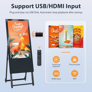 เครื่องเล่นโฆษณาดิจิทัลแบบตั้งพื้น LCD LED ขนาด 32 นิ้ว พร้อม WIFI สำหรับห้างสรรพสินค้า - Product Image 3