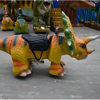 Dinosaures électriques pour les enfants et les adultes à monter sur les installations du parc d'attractions