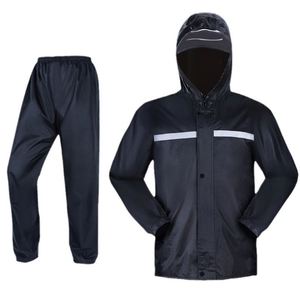 Impermeable de Dos Piezas, de Tela Oxford, Reflectante, para una Sola Persona, Ideal para Senderismo, Trabajo, Motociclismo, Camping y Viajes - Product Image 1