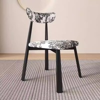 Chaise de salle à manger en bois massif de style nordique moderne, avec dossier amovible et revêtement en cuir, pour la maison, l'hôtel, le bureau, le bar, la cuisine