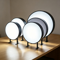 Boîte lumineuse publicitaire LED extérieure personnalisée en usine, étanche, illuminée, signalétique murale en acrylique