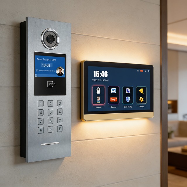 10 Inch Facial Recognition and Password Access Video Intercom System for Secure Access Control