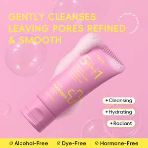LAIKOU Limpiador Facial 5 en 1 con Vitamina C, Colágeno, Péptidos, Ácido Ferúlico, Ácido Hialurónico y Glutatión en Espuma Cremosa - Product Image 3