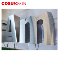 Lettres de logo 3D éclairées par l'arrière en mousse/PVC OEM, enseigne lumineuse LED pour montage mural intérieur, entreprises, hôpitaux, écoles