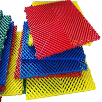 Dalles de sol de garage en PVC rigide colorées 40x40cm, emboîtables, antidérapantes, modulaires, pour atelier de detailing automobile