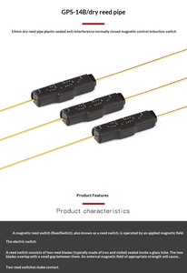Original GPS-14B 14mm <strong>Reed</strong> <strong>Switch</strong> Plastic Sealed Anti-interference Normally Closed Type <strong>Magnetic</strong> Induction <strong>Switch</strong> - Product Image 2