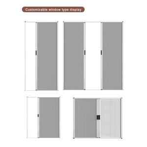 <span class=keywords><strong>Mosquitera</strong></span> Retráctil de Alta Calidad con Marco de Aluminio <span class=keywords><strong>en</strong></span> Color Blanco y Gris Oscuro, Material PP, Malla Plegable - Product Image 3