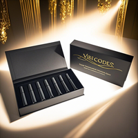 Set de Muestras de Perfume de Lujo 5ml/10ml, Caja de Papel Kraft con Forro de Esponja, Grabado en Relieve y Laminado Mate, Logotipo Personalizado, MOQ Bajo
