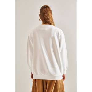 Sudadera Extra Grande para Mujer con Cuello Redondo y Estampado de Figuras, Tejido de Punto de 380 g/m², Estilo Transpirable - Product Image 4