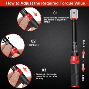 9*12Mm Ổ Đĩa Bấm 3-25 Nm Có Thể Điều Chỉnh Mô-men Xoắn Cờ Lê Tự Động Kép Hướng Có Thể Điều Chỉnh 72 Răng Xe Đạp Mô-men Xoắn Cờ Lê - Product Image 2