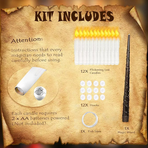 เทียนลอยน้ำ 12/20 ชิ้น พร้อมรีโมทแบบแท่ง ไฟ LED แขวนได้ ใช้แบตเตอรี่ แสงสีเหลืองอบอุ่น <span class=keywords><strong>ส</strong></span>ร้างบรรยากาศงานแต่งงาน - Product Image 4