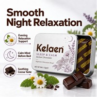 Complément alimentaire au chocolat aux herbes pour le sommeil, bonbons au cacao pour la relaxation nocturne