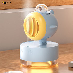 IMYCOO 300ML <span class=keywords><strong>Rechargeable</strong></span> <span class=keywords><strong>Mini</strong></span> <span class=keywords><strong>climatiseur</strong></span> électrique USB ventilateurs de pièce <span class=keywords><strong>à</strong></span> piles avec lumières pour une utilisation en extérieur - Product Image 1